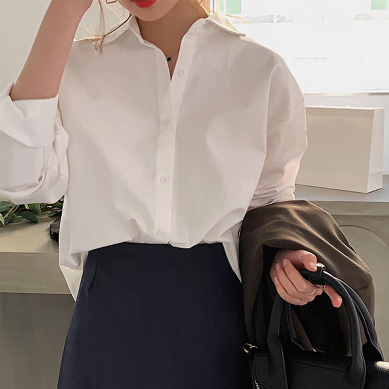 Office Korean Women Blouse Stylish Casual Shirt Tops Girl/'s Top Chiffon Shirts