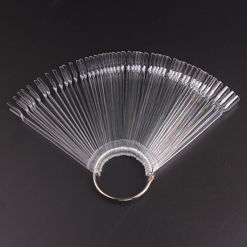 

Nail Polish color plate 1 Set/50 Pcs Plastic Fan-shaped New DIY Gel Nails Color Card Manicure Nail Art Tips Equipment Tools