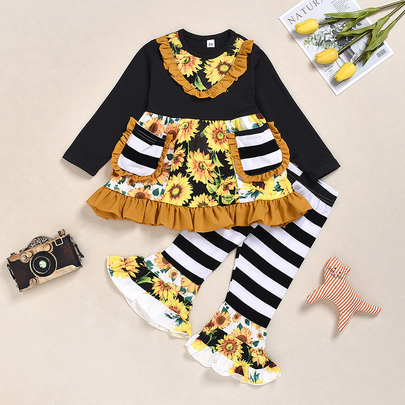 baby boy sunflower outfit