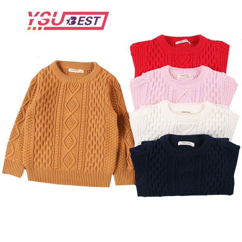 

Baby Sweater Knitting Kids Clothes Autumn Winter Baby Sweater Knitted Boys Girls Toddler Solid Handmade Pullover, 16068 gray