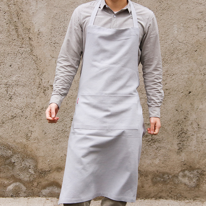 

Breve delantal de cocina de lino y algodón con diseño sirena y viento nórdico, delantal cocina para mujer, vestido, tienda