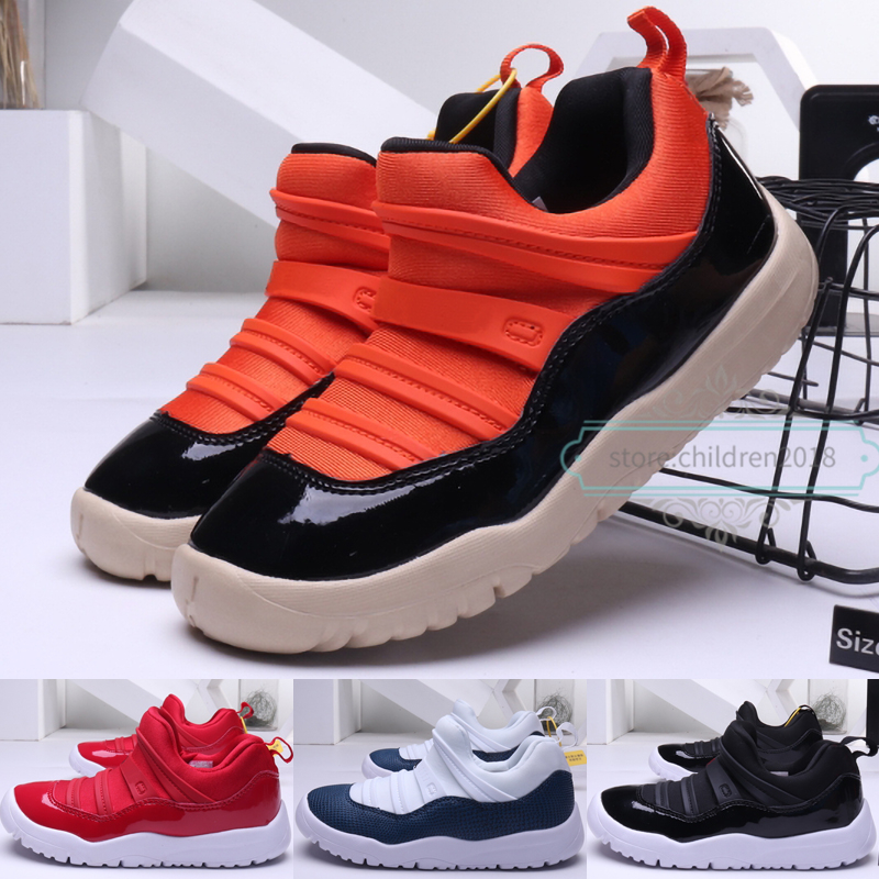

Lovely 11 11S Low Kids Shoes For Boys Girls Sneaker Win Like 96 72-10 Snake Navy Snakeskin Leather Boby Basketball Shoes Size 22-35, Low win like 96