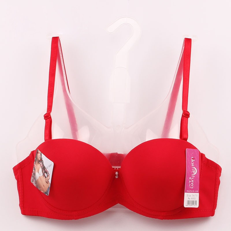 

Women Push Up Bra Sexy Lingerie Underwear Solid Seamless Padded Bra Underwire Solid Color Tracksuit, Red