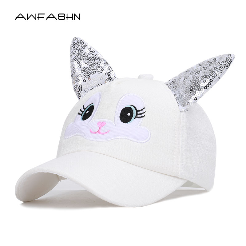 Baby Toddler Girls Summer cartoon impression chapeau bébé Coton Doux Casquette Enfants Chapeaux