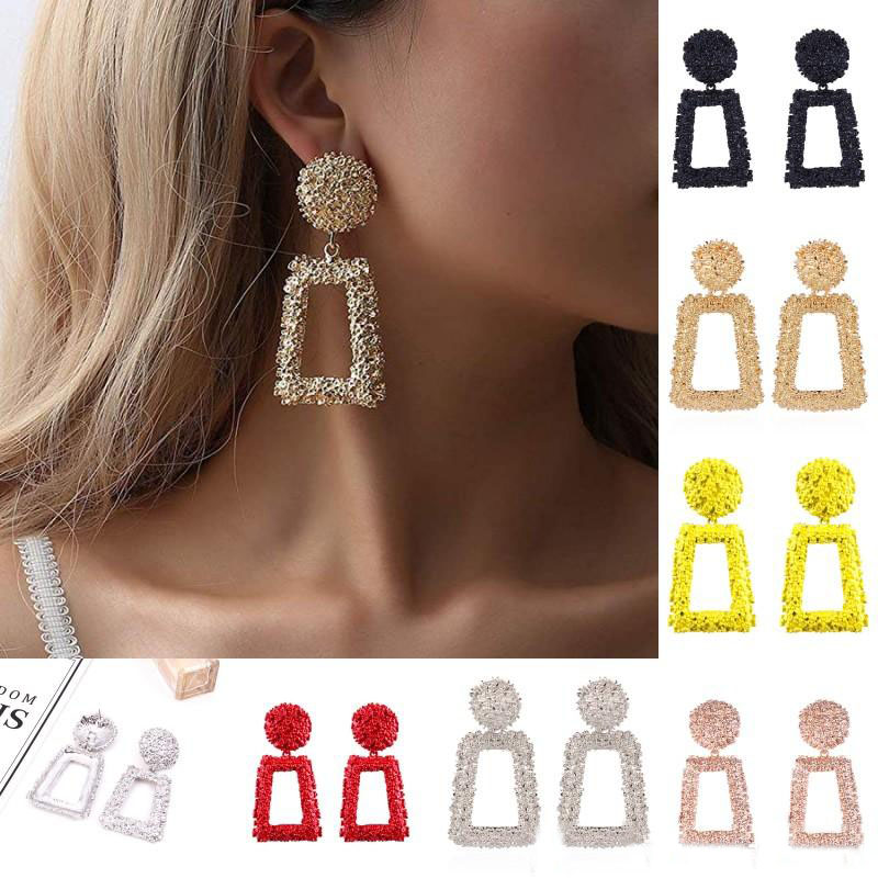 

6 Colors Fashion Earring Jewelry for Lady Geometric Drop Earrings Bohemian Statement Earring Vintage Earrings for Women Girls Gift