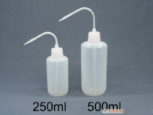 

250ml & 500ml Wash Bottle Lab Plastic Squeeze Tattoo Cleaning Clean Washing Free Shipping