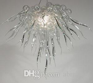 

Modern Home Decoration Clear Glass Chandelier Light LED Bulbs 100% Mouth Blown Borosilicate Glass Pendant Lamps Modern Ceiling Lamps