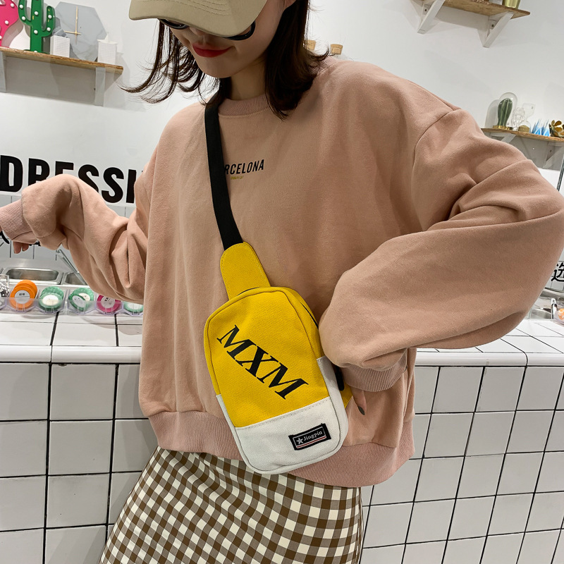 

Qiuyin Chest Bag Vintage Korean Waist Bag Streetwear Women/female Waist Nylon Oxford Cloth Fanny Pack Sport Bum Harajuku Zip, Sky blue