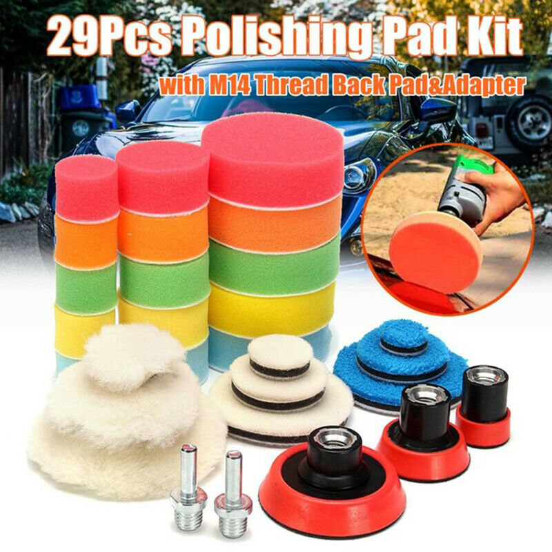 DragonPad 8Pcs//Set Car Polishing Pad 3//4//5//6//7 inch Sponge Buffing Waxing Boat Car Polish Buffer Drill Wheel Polisher Removes Scratches 3 inches
