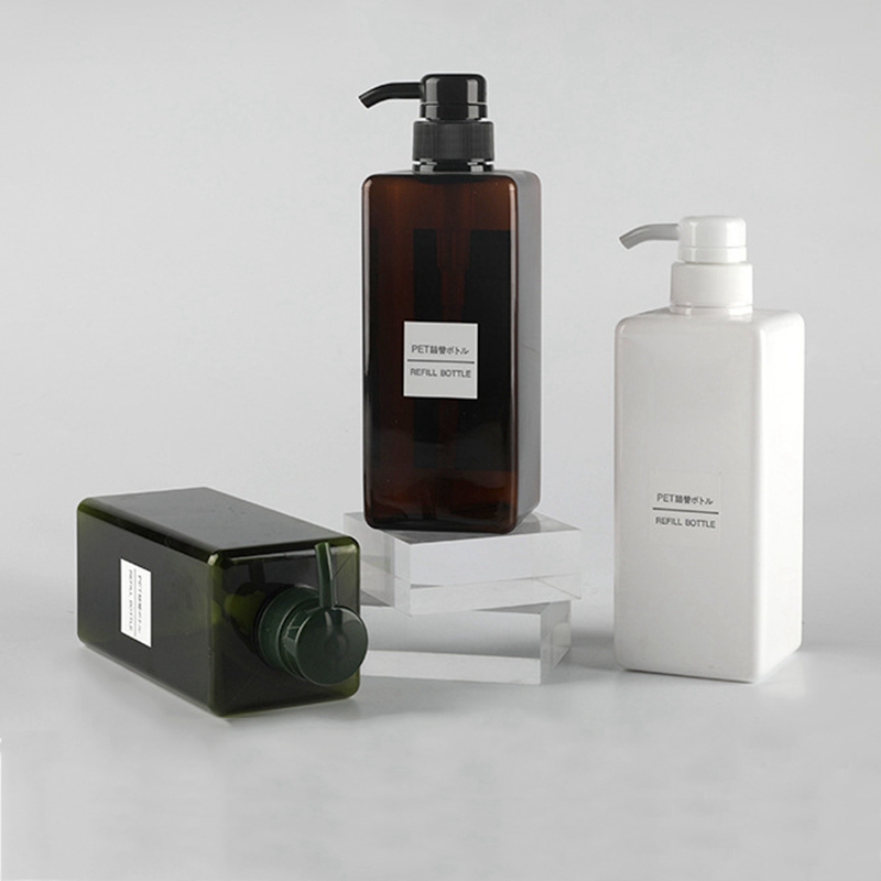 

250/450/650ML Press Type Refillable Bottle For Cosmetic Shampoo Shower Gel Liquid Soap Foam Dispenser Container Bottle