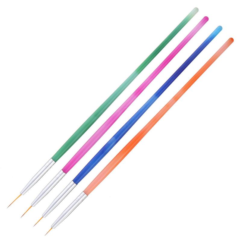 

4pcs/set Plastic Nail Art Brush Drawing Carving Pen Carving Nail Pen Beauty Makeup Manicure Tool For Women Dropshipping
