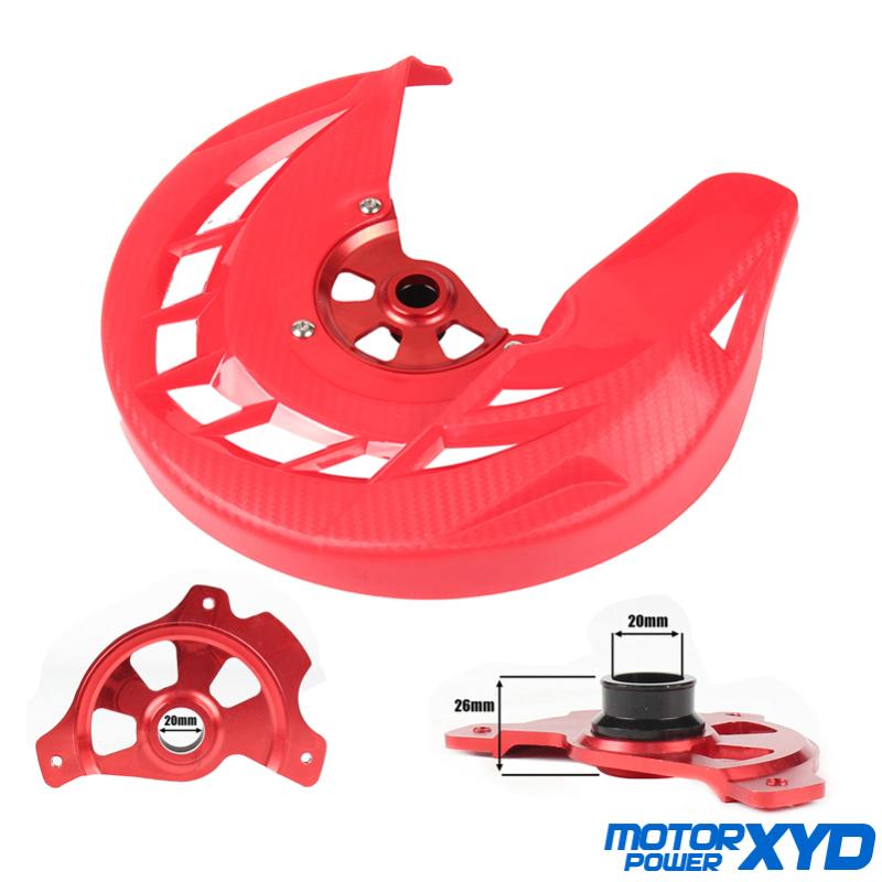 

Motorcycle Front Brake Disc Rotor Guard Cover Protector For CR125 CR250 04-07 CRF250R CRF450R 04-16 MX Motocross Offroad