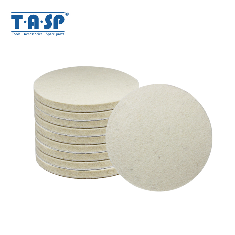 

TASP 10pcs 150mm 6" inch Fine Wool Polishing Buffing Pad for Car Glass Polishing