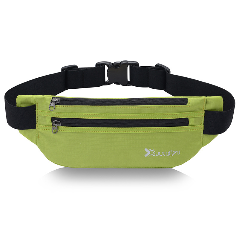 

FGOIBALL New outdoor marathon running personal waist bag men and women sports fitness anti mobile phone bag, Black