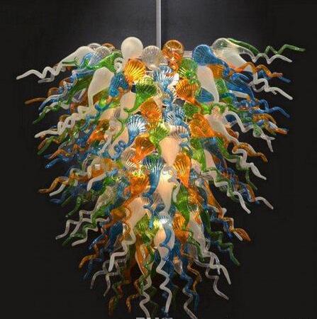 

Pendant Lamps Multi Color Hand Blown Glass Chandeliers Lighting Antique Crystal Chandelier for Home Italian Style LED Pendant-Light