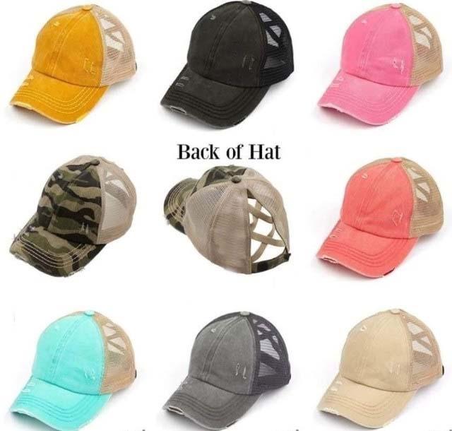 

Ponytail Baseball Caps Washed Cotton Messy Buns Hats Summer Trucker Pony Cap Unisex Visor Cap Hat Outdoor Snapbacks hat WCW931, Remark you need color