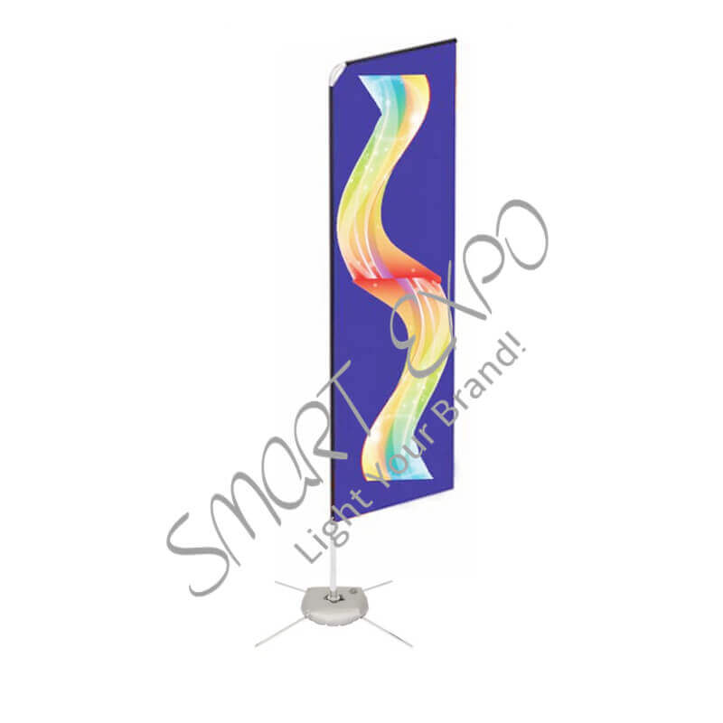

2.8m Aluminum Tubing Beach Flag Banner Store Front Banner Display with Aluminum Tubes Double Polyester Printing