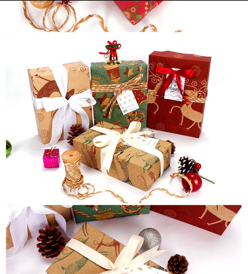 

10PCs/Lot Wrapping Paper Christmas Decoration Gift Box Diy Paper Papier Scrapbook Arts And Crafts Decorative Wrapping