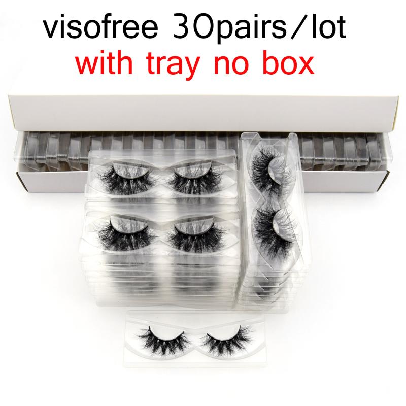 

30/40 pairs/pack Visofree 3D Mink Hair False Eyelashes No Box Natural Thick Long Eye Lashes Fluffy Makeup Beauty Extension Tools