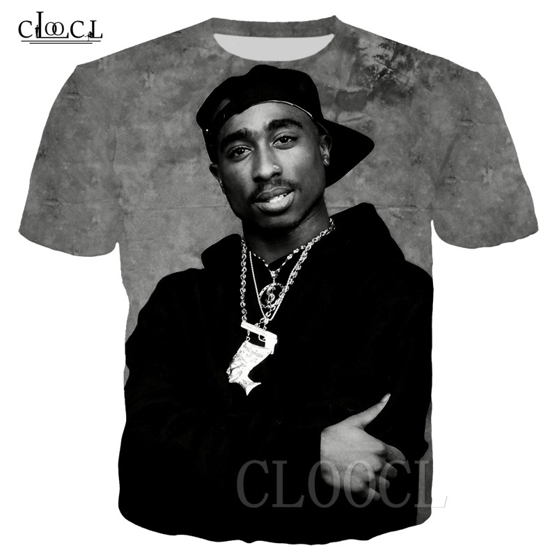 

Rapper 2pac Tupac Amaru Shakur T Shirt 3D Print Hip Hop T-shirts Cool Summer Fashion Men Women Tshirt Casual Plus Size Pullovers, T shirt 1