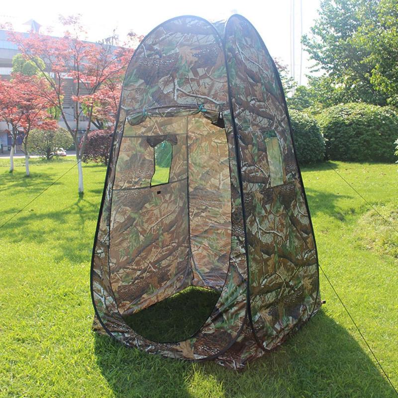 

Portable Privacy Shower Bath Camping Up Camouflage Function Outdoor Picnic Shift Bathing Dressing Tent Fishing Camping Tents
