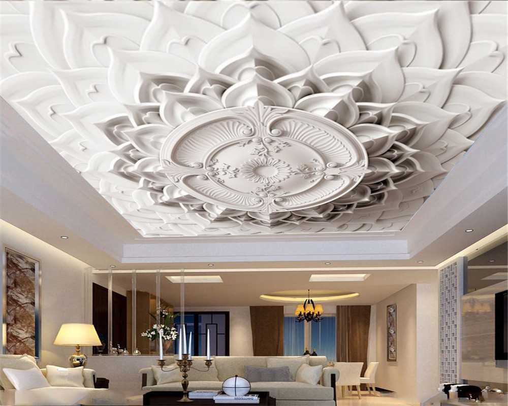 

Custom Zenith Wallpaper HD European Relief Flower Zenith Decoration Environmental Protection Silk Wallpaper, Customize