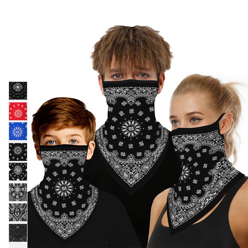 

Cycling Caps & Masks Outdoor Family Bandana Scarf Kid Neck Gaiters Lugs Triangle Style 3D Bandanas Totem Flower Scarves Mouth Nose Protectio, Bx-028 kid