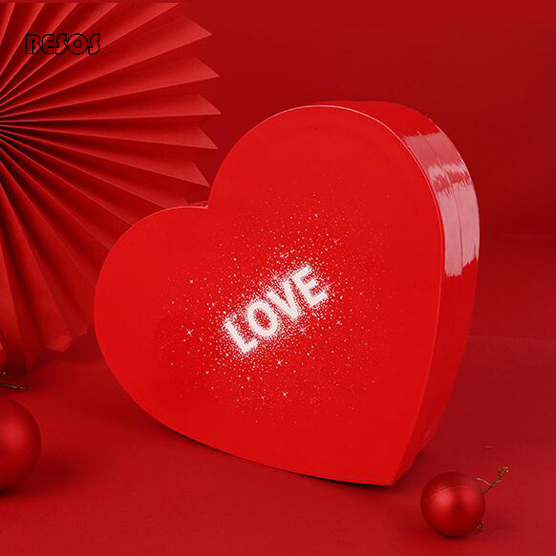 

Exquisite Fashion Creative Heart-shaped Gift Box High-end Simple Birthday Gift Box Two Optional B0067M