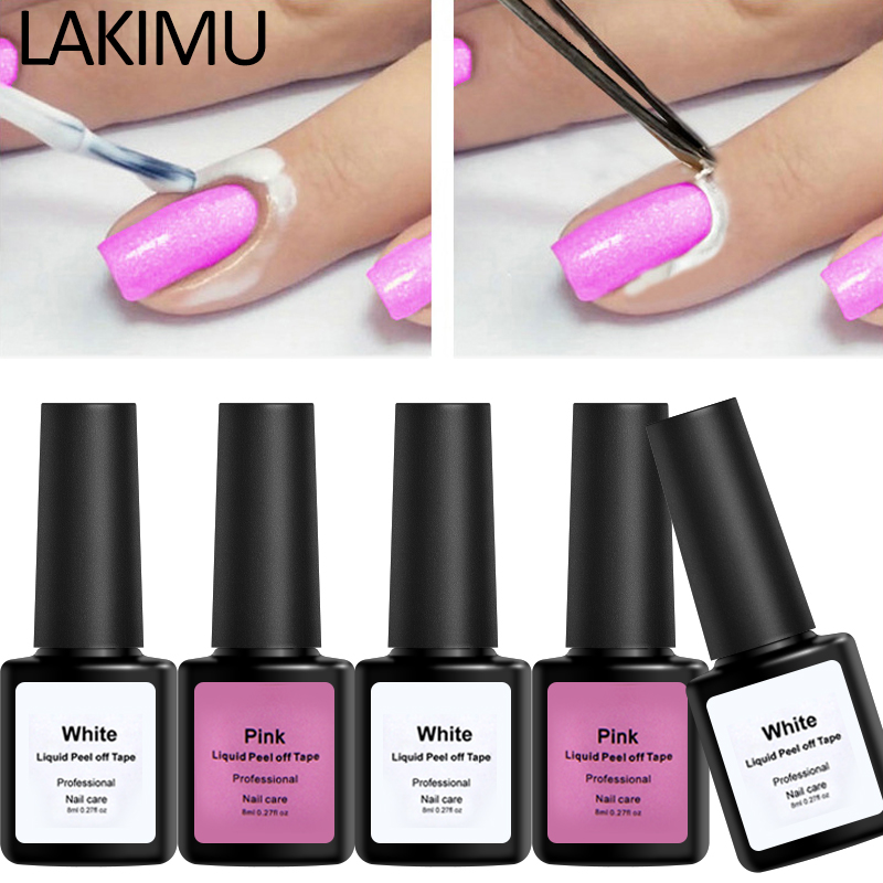 

Peel Off Liquid Tape Form Nail Polish Protection Finger Skin Cream Whit Latex Protected Glue Easy Clean Nail Polish with Nipper, Fs001