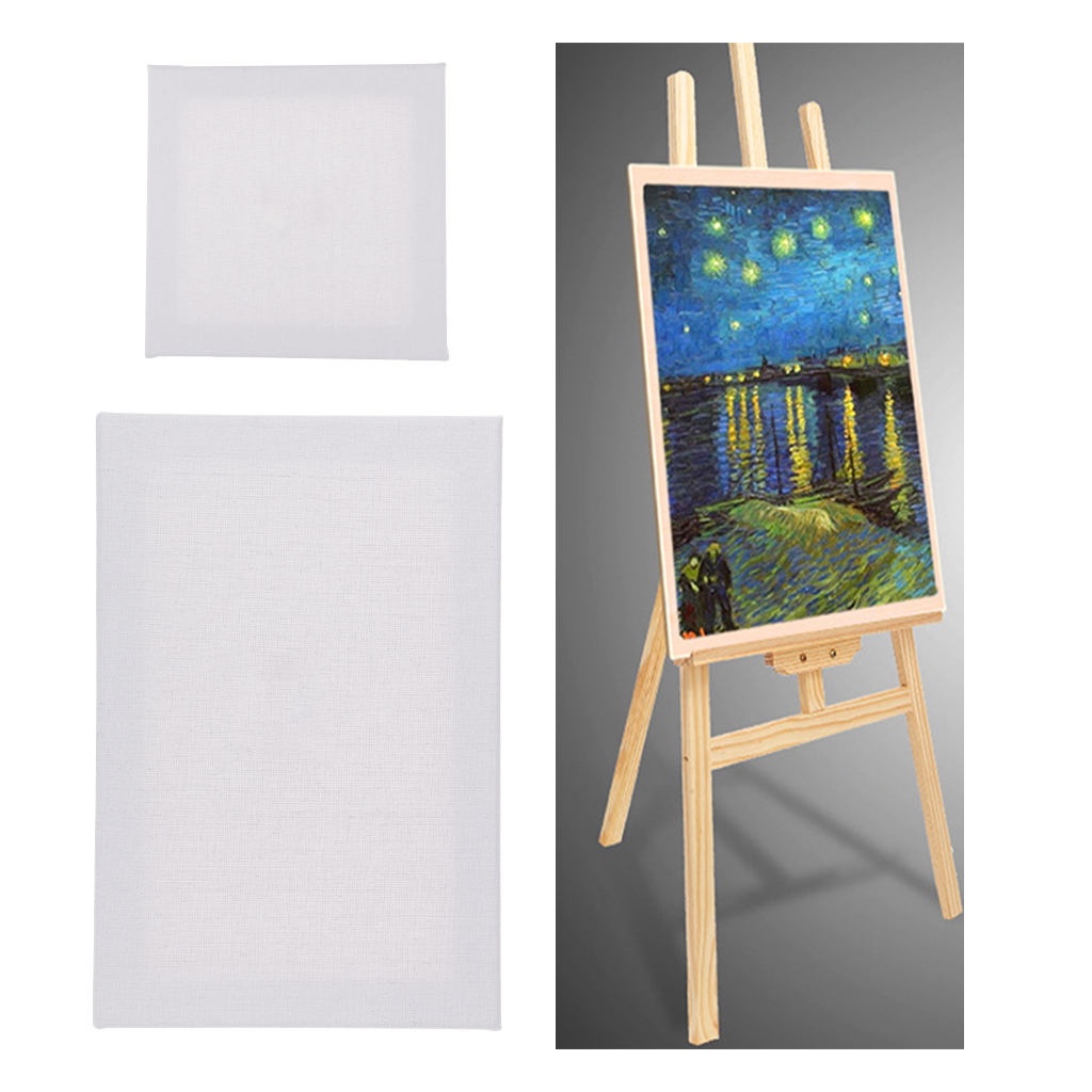 

2 blank canvas panel wood plain artist board for acrylic watercolor oil painting