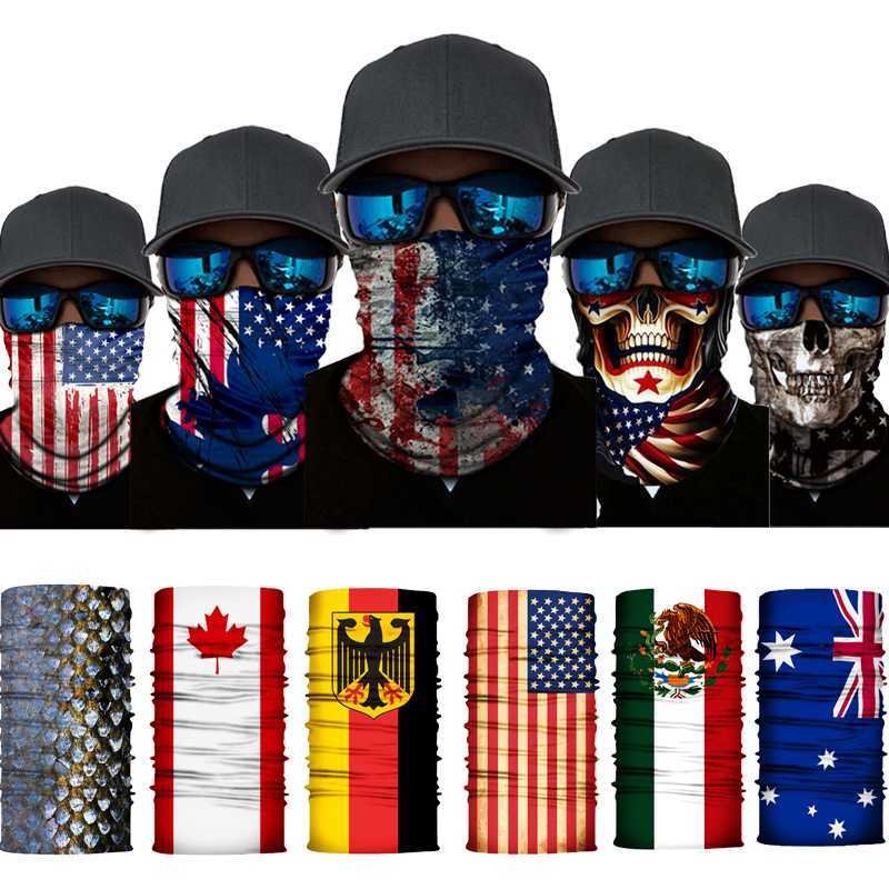 

National Flag Magic Scarf Men Cycling Seamless Balaclava Head Scarves Outdoor Sports Headband Neck Warmer Bandanas Face Mesh, S1