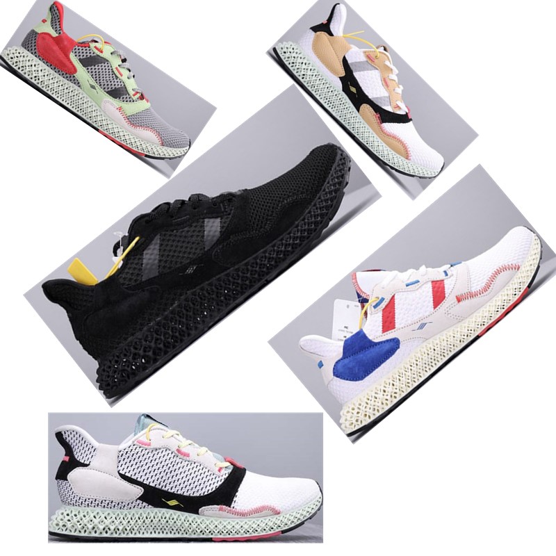

Mens ZX 4000 Futurecraft 4D Trainers for Men ZX4000 Running Shoes Men's Sneaker Male Sports Shoe Man Trainer Man's Sneaker Sport Chaussures, White;red