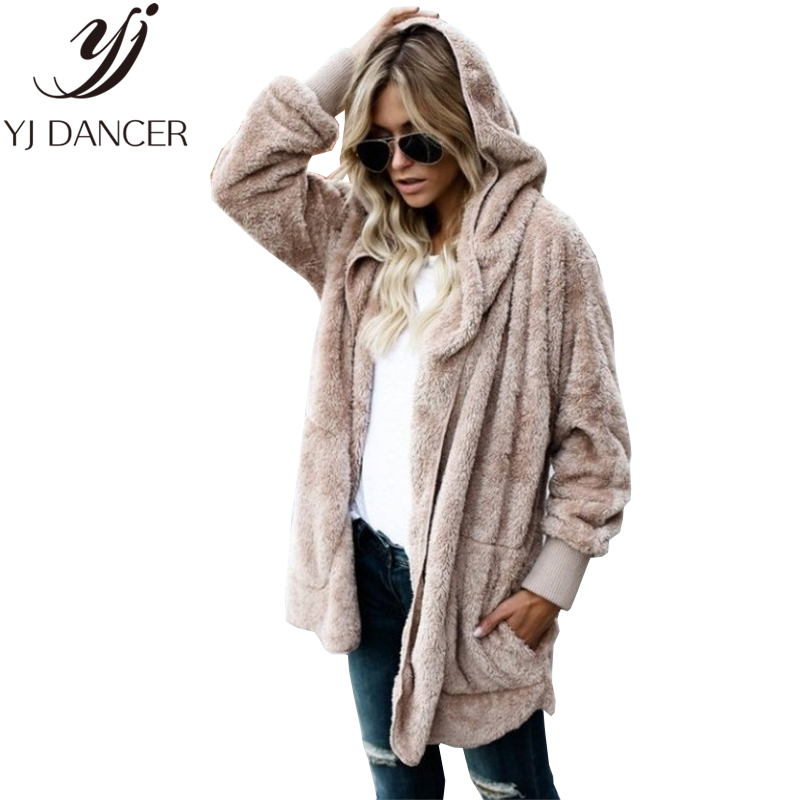 

2020 Autumn Winter Fashion Women' Clothing Keep Warm Hooded Fur Coat Wear on Both Sides Pure Color Fur Women' Coat Ljj0036, Blue