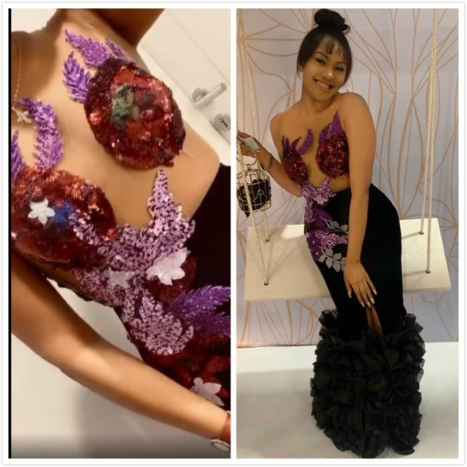 

2020 Arabic Aso Ebi Lace Beaded Sexy Evening Dresses Mermaid Sheer Neck Prom Dresses Cheap Formal Party Second Reception Gowns ZJ522, Lilac