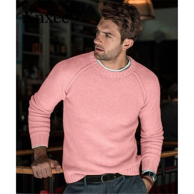 

Long Sleeve Sweaters Men M L XL Autumn Winter Sweater Pullovers Jumper Men' O-Neck Solid Fashion Youth Teens Trend Simple, Yellow
