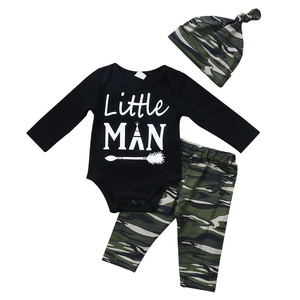 

Newborn Baby Boys Clothing Christmas Toddler Romper+Pants+Hat 3PCS set Outfit Infant Boutique Casual Kids Costume Children Pajamas BY0670, 1set=1lot=3pcs