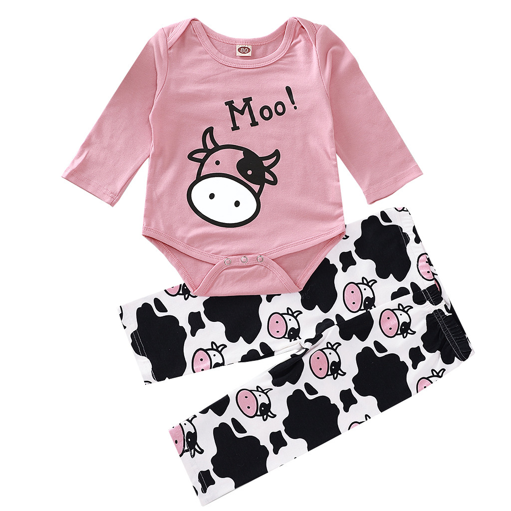 baby girl cow outfit