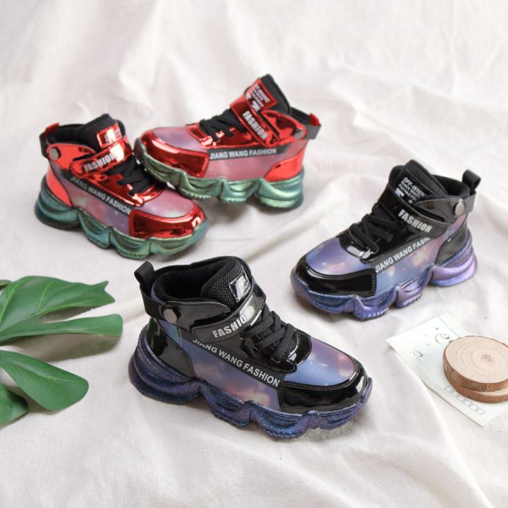 

Unisex Boy Girls Walking Tennis Shoes lovely children sneakers casual Autumn Winter Kids Footwear for new year Top Quality