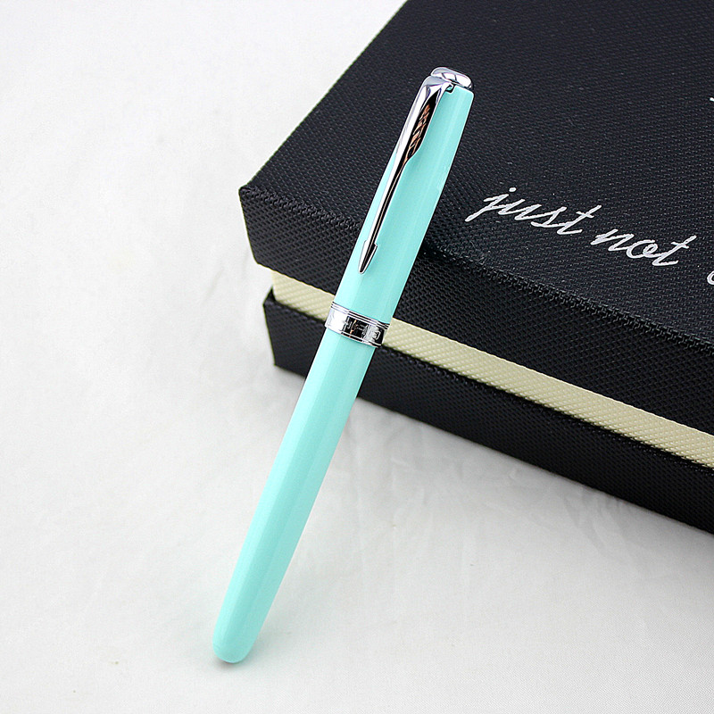 

Retro Chain mail Fountain pen Silver Arrow clip 0.5mm/1.0mm nib Jinhao 75 Office finance school writing supplies A6488, Red