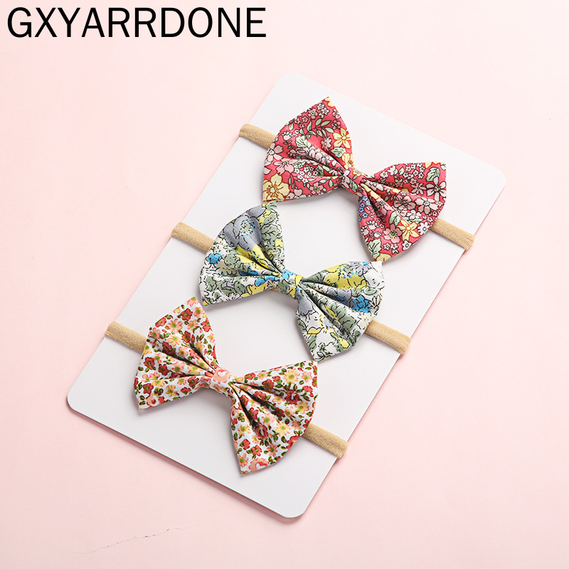 

30pcs Wholesale Baby Girls Headband Bow Knot Head Bandage Kids Toddlers Headwear Flower Hair Band Infant Clothing Accessories, Multi