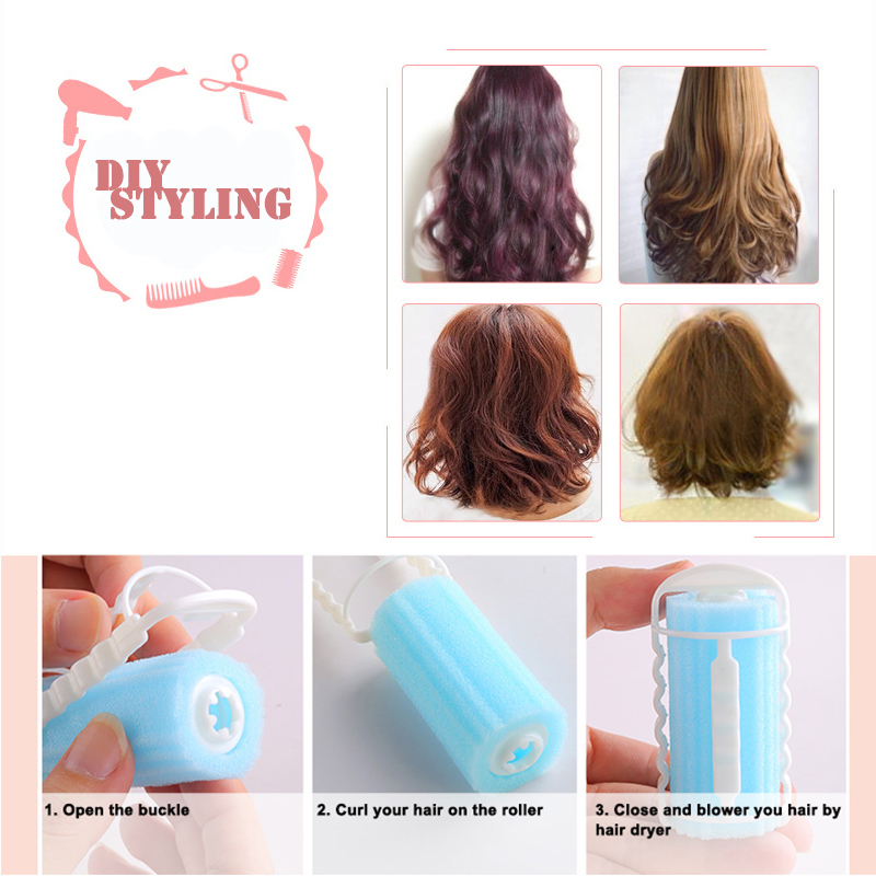 Hair Foam Rollers Home Diy Sponge Magic Curlers Roll Bangs Curls