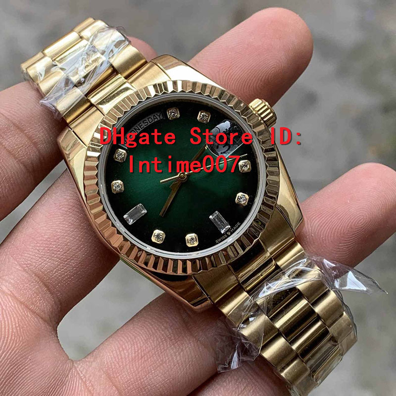 

2019 New Unisex Hot Sell watches 36 mm 128235 118235 128238 Day Date President 18k Rose Gold Diamond Asian 2813 Automatic Movement Watches, Red