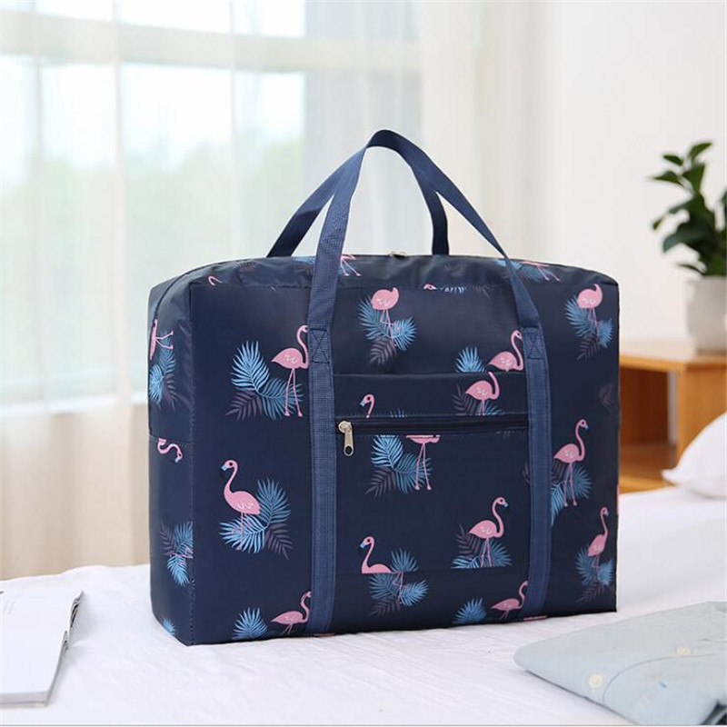Travel Luggage Duffle Bag Lightweight Portable Handbag Toast Pattern Large Capacity Waterproof Foldable Storage Tote