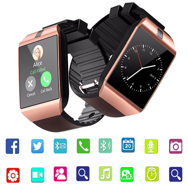 

Touch Screen Smart Watch With Camera Bluetooth WristWatch SIM Card Smartwatch For Ios Android Phones