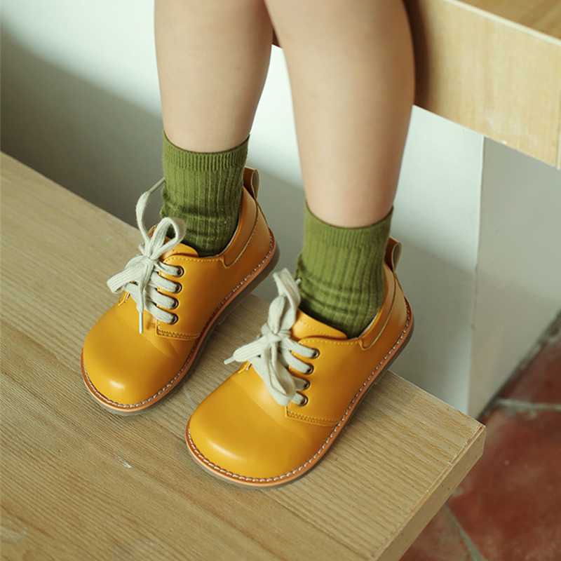 

Fashion Children's Casual Shoes Fruit Color Princess Shoes Party Focus Girl Retro, Yellow