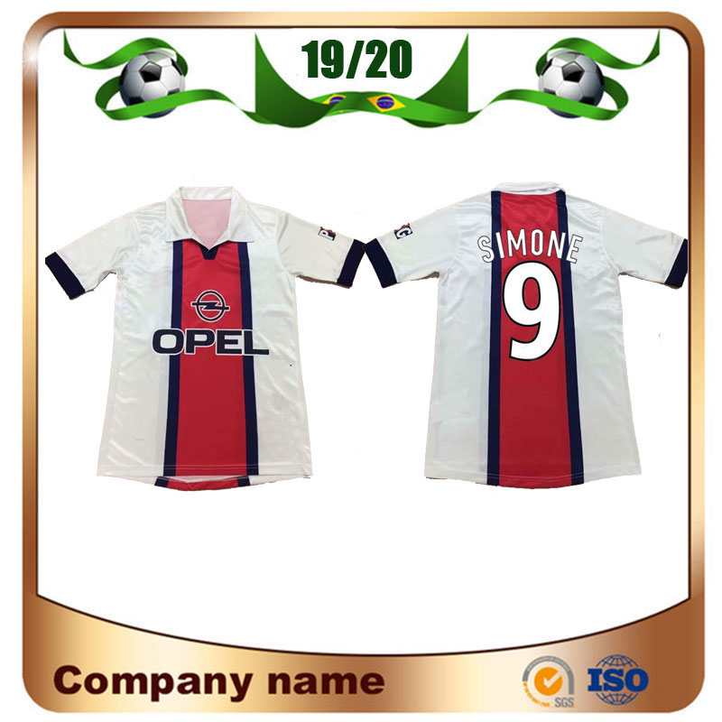 

98/99 Retro version Soccer Jersey 1998/1999 Away White Okocha Worns Goma GR AVELAINE Soccer Shirt LEROY Football Uniform