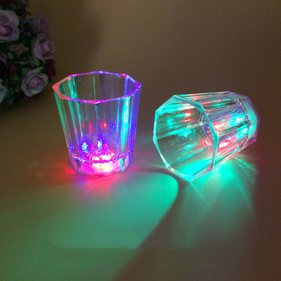 

DHL Liquid Activated LED Shot Glasses Multicolor Wine Glass Fun Light Up Shots 2 oz tumbler creative