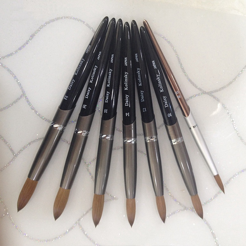 

2020 New Professional 1pcs Nail Brush Art Acrylic Kolinsky Sable Brush 3D Painting Pen Drawing