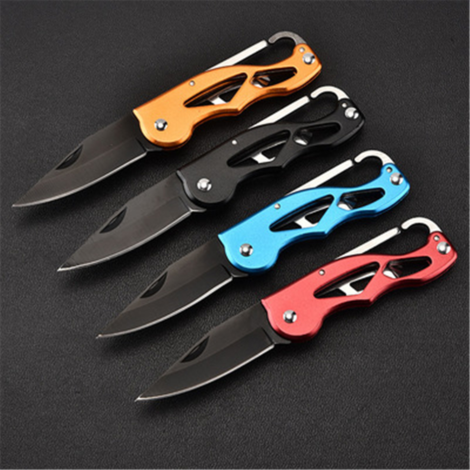 

Carabiner Knife outdoor Box parcel survive Fold Pare Blade camp Open multi tool fruit Package peel Pocket peeler razor sharp