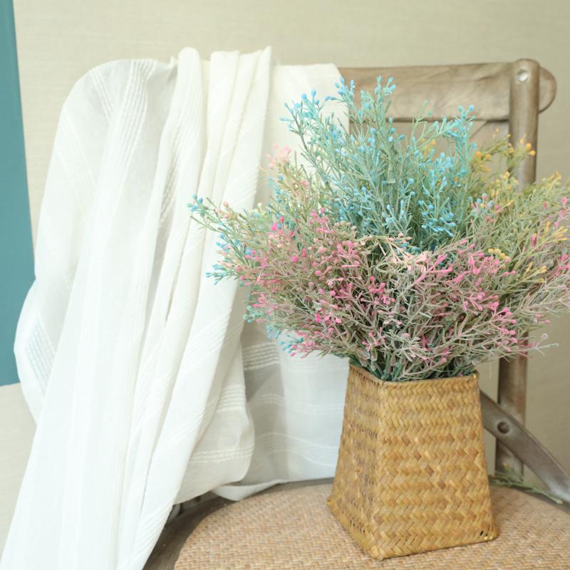 

Home wedding decoration scrapbook christmas decorative flower wreath artificial plants diy Garlands material fake grass, White